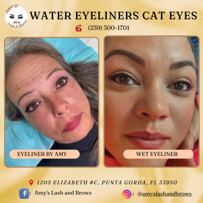 Water eyeliners cat eyes Water eyeliners cat eyes